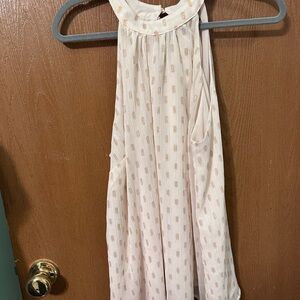 Torrid Cream and Gold Textured Blouse